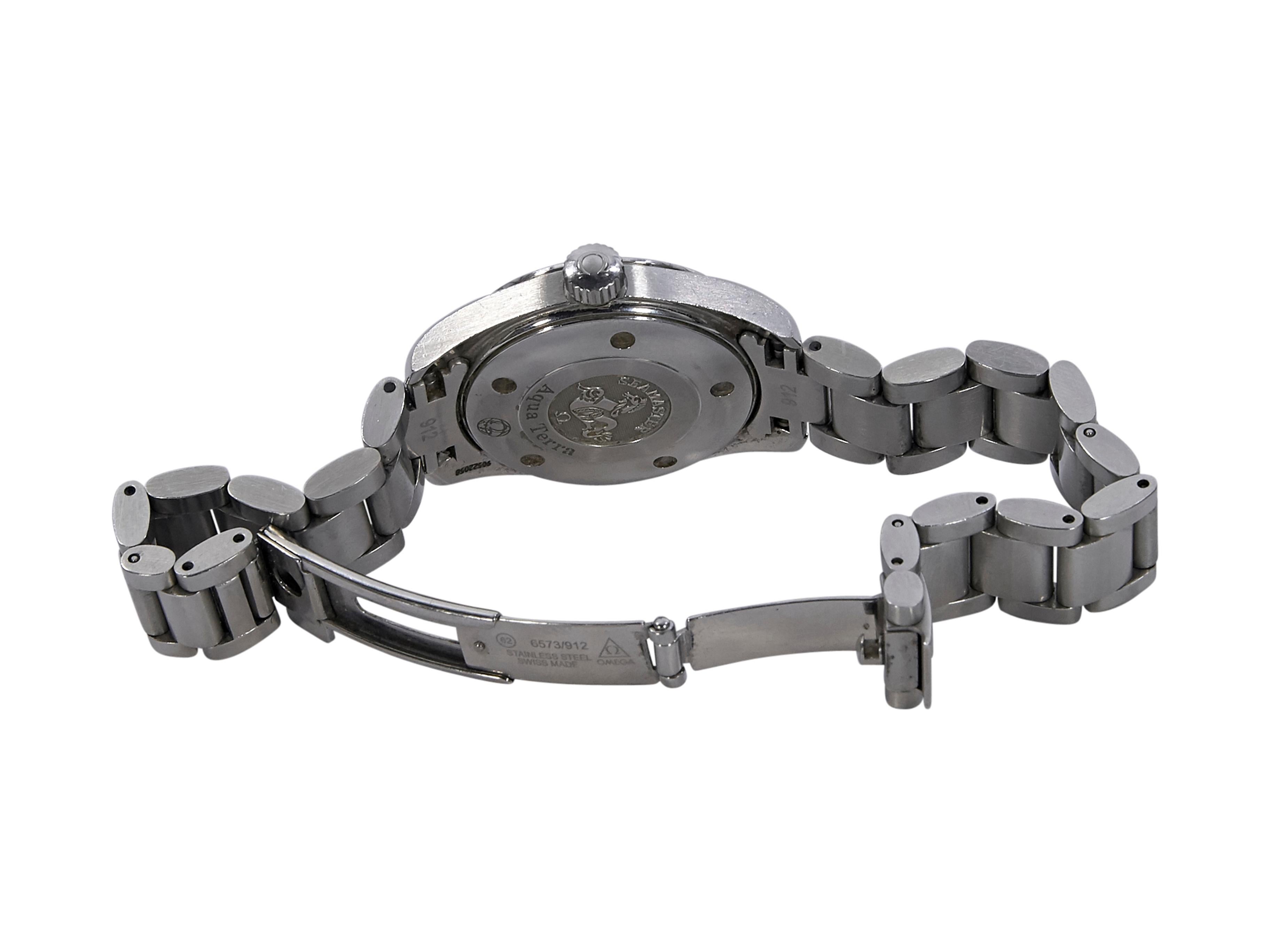 Women's Stainless Steel Omega Seamaster Bracelet Watch