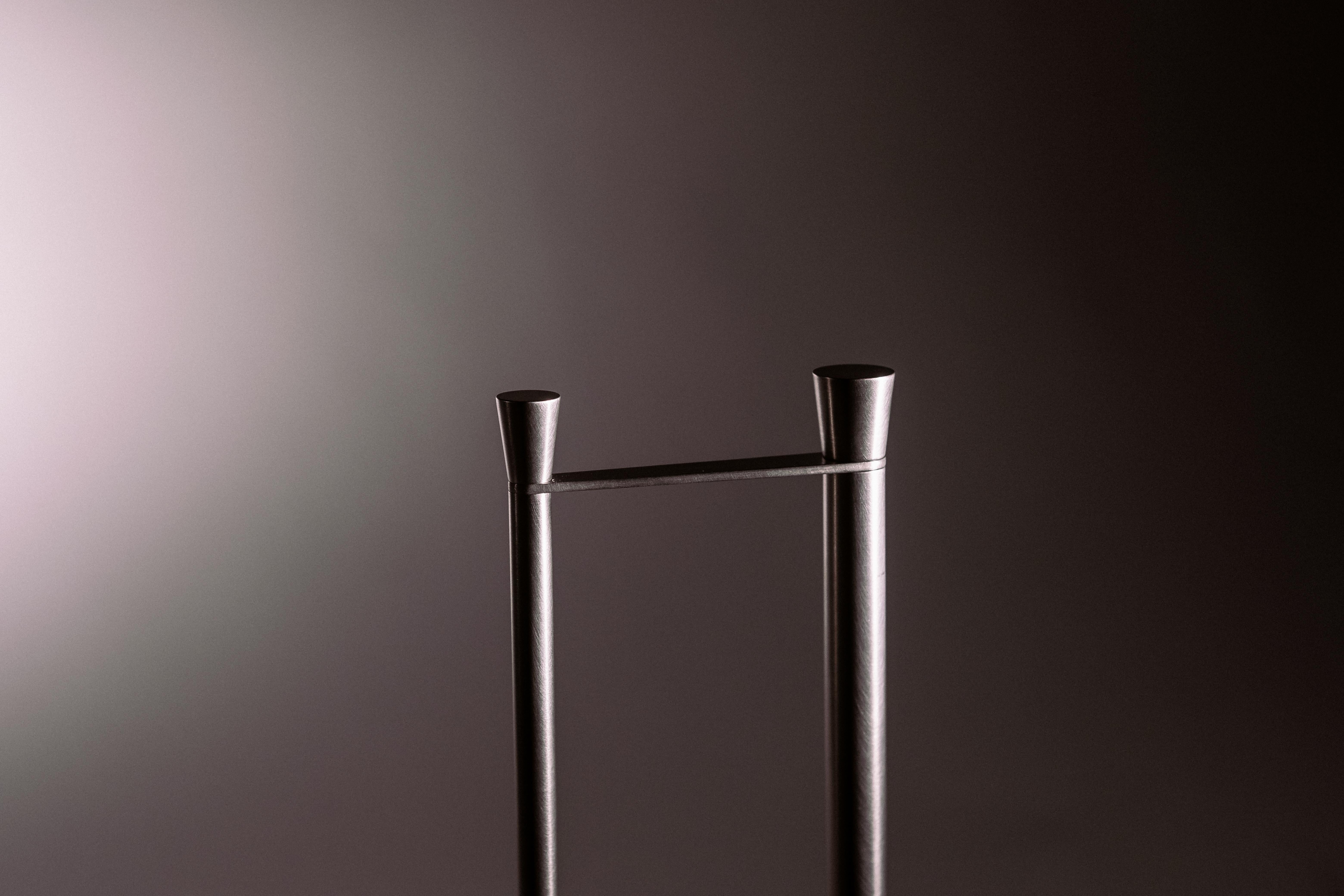 Burnished Stainless Steel Paper Towel Holder For Sale