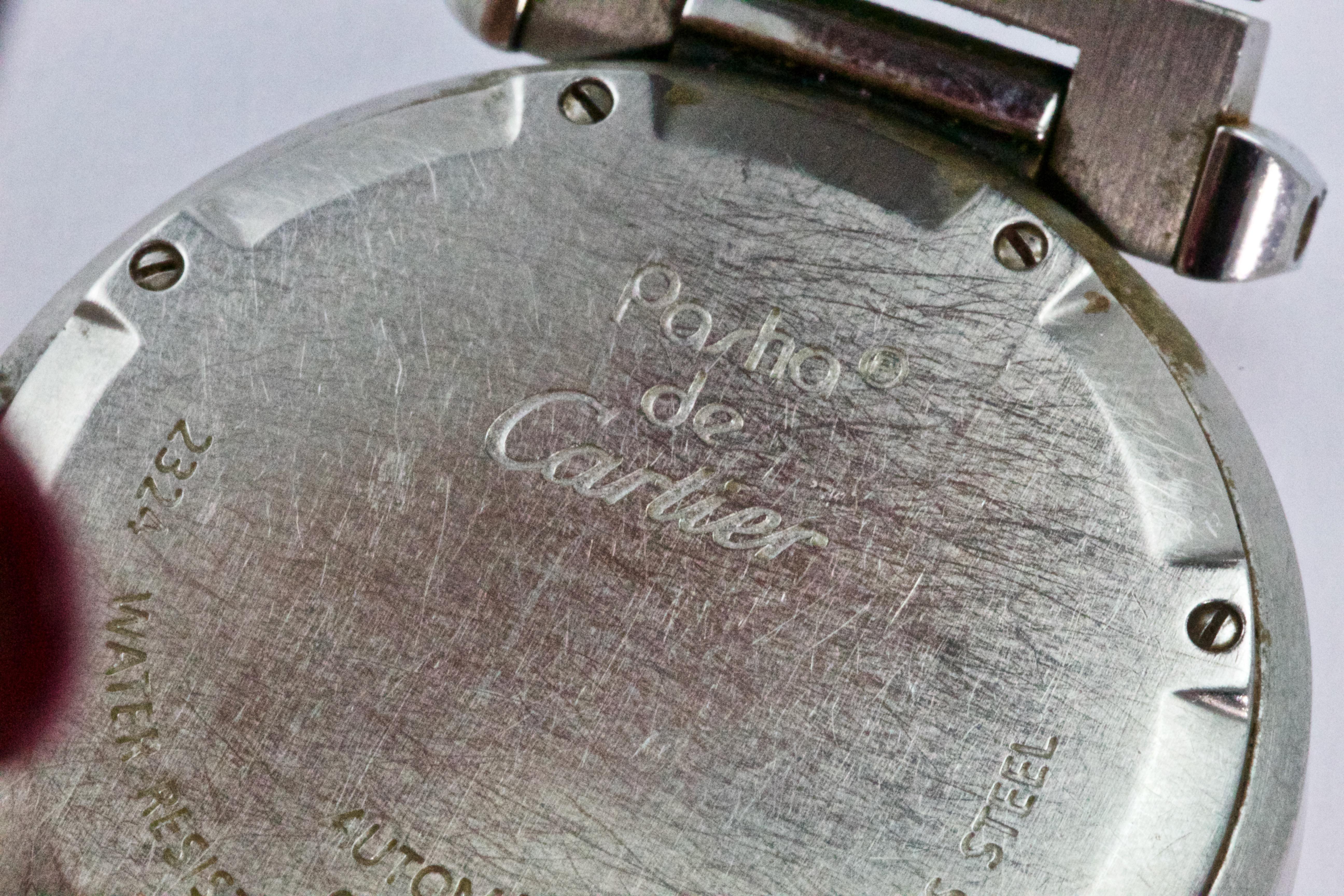 Stainless Steel Pasha de Cartier Diamond Large Automatic Ladies Wristwatch 2
