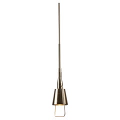 Industrial steel pendant lamp with suspension option