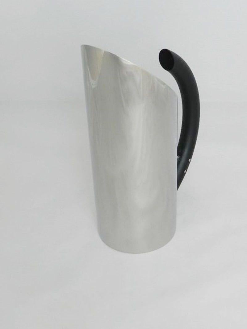 Italian Stainless Steel Pitcher by Mario Bota for Alessi
