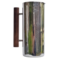 Stainless Steel Pitcher with Teak Handle by Guy Degrenne, France - 1970s