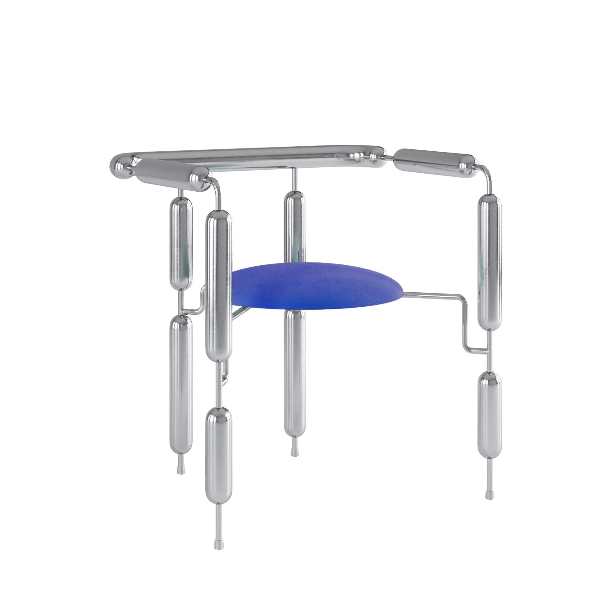 Sillón Caniche de acero inoxidable by  Mati Sipiora en venta 4