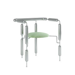 Stainless Steel Poodle Armchair by  Mati Sipiora