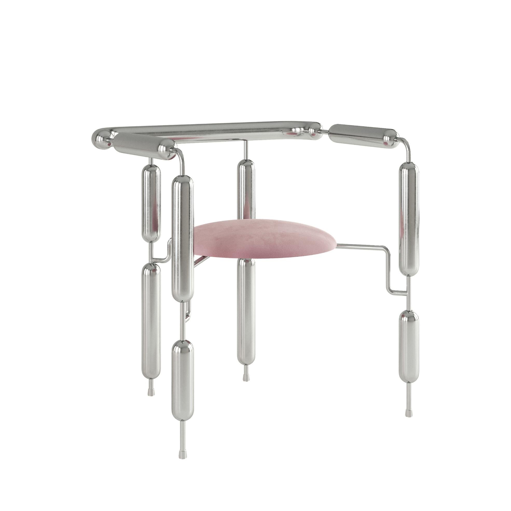 Sillón Caniche de acero inoxidable by  Mati Sipiora en venta 1