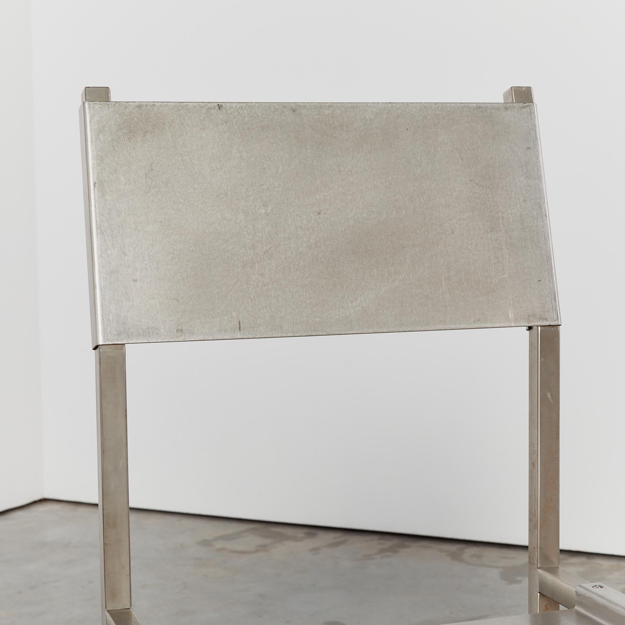 Stainless steel post modern Plugin loveseat by Christoph Siebrasse, edition of 6 For Sale 8