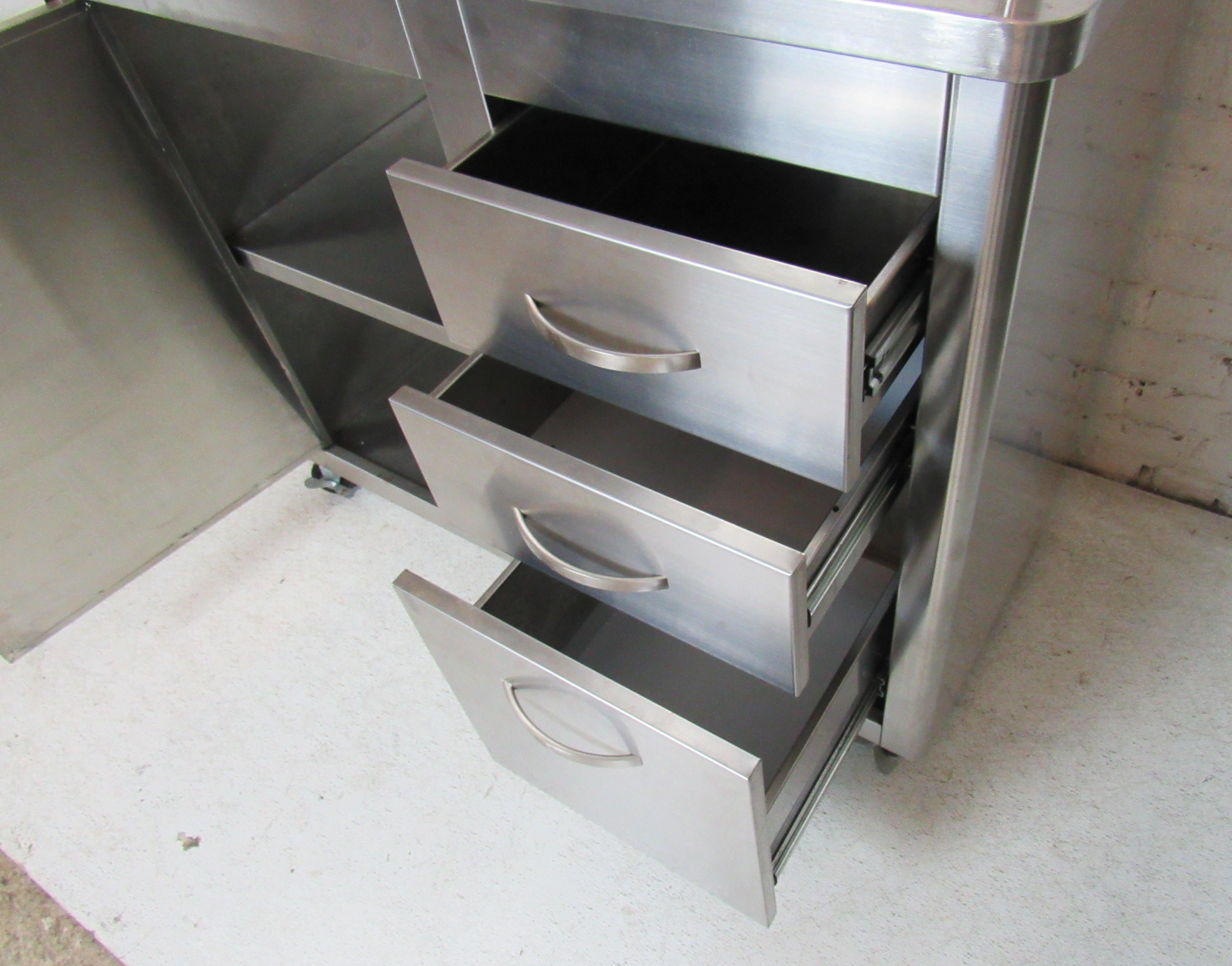 Stainless Steel Rolling Cart 3