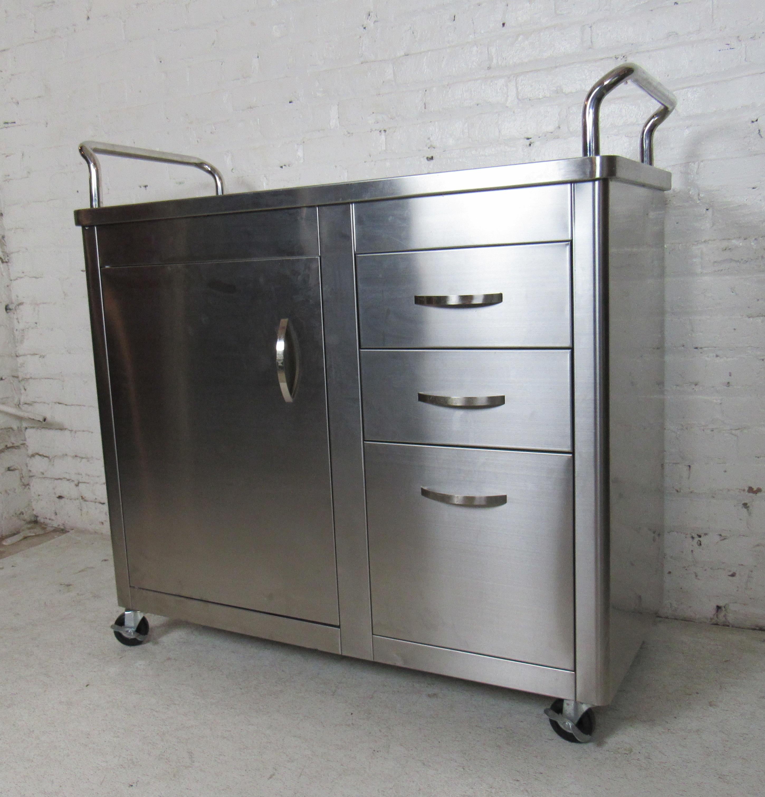 rolling cart stainless steel