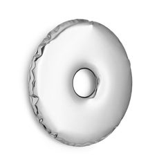 Stainless Steel Rondo 150 Wall Mirror by Zieta