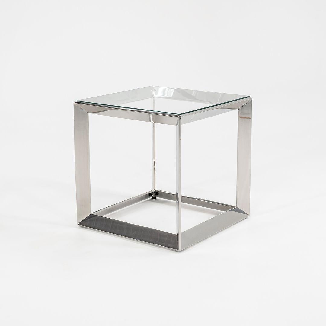 Modern Stainless Steel Russian Doll Tables for Dennis Miller by Rockwell Group - Medium For Sale