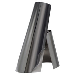 Stainless steel sculpture "Death trap" by Deon Rubi. Agentina, 2024.