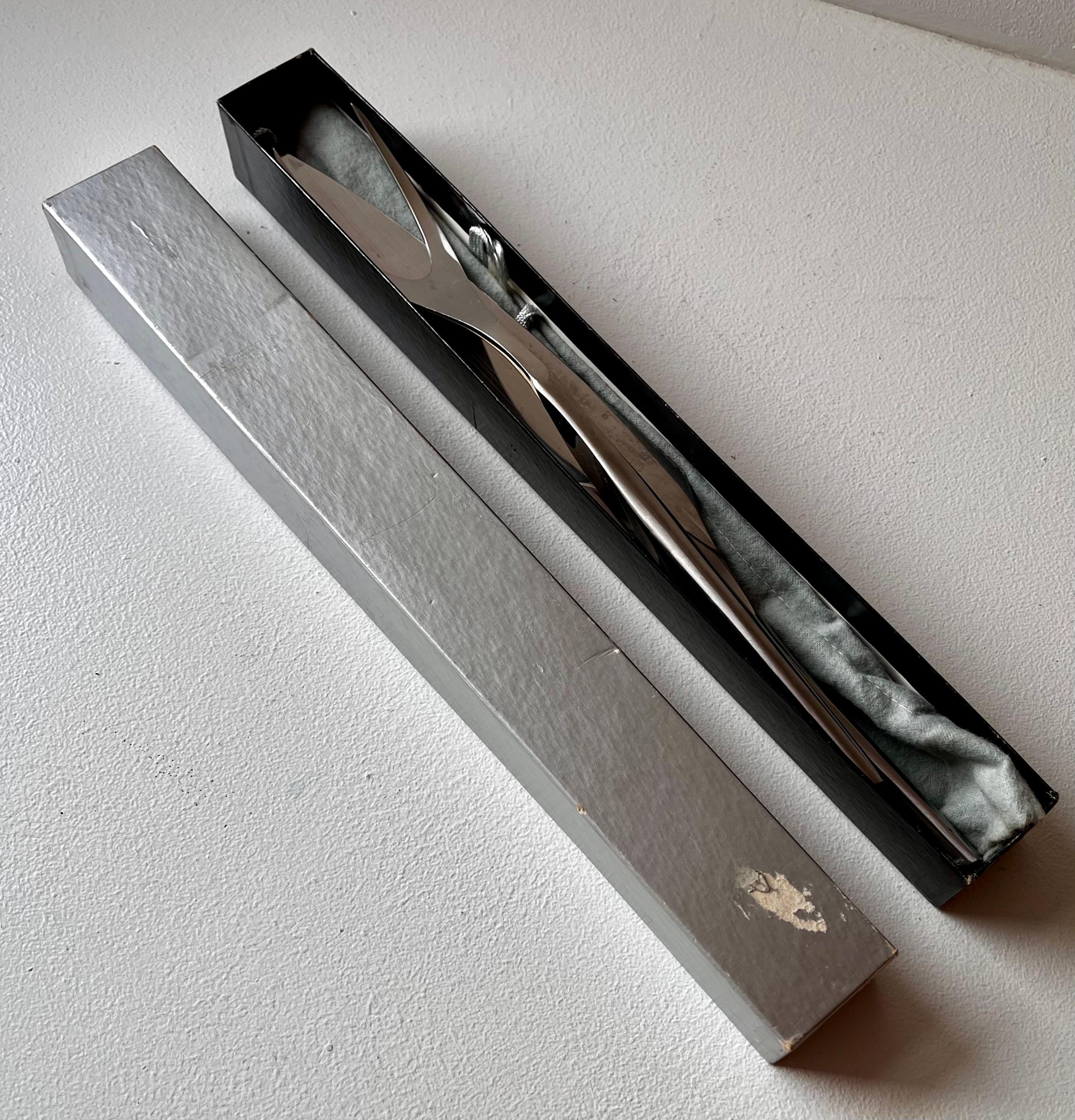 Set d'ustensiles de service et de sculpture en acier inoxydable par AS, Italie en vente 3