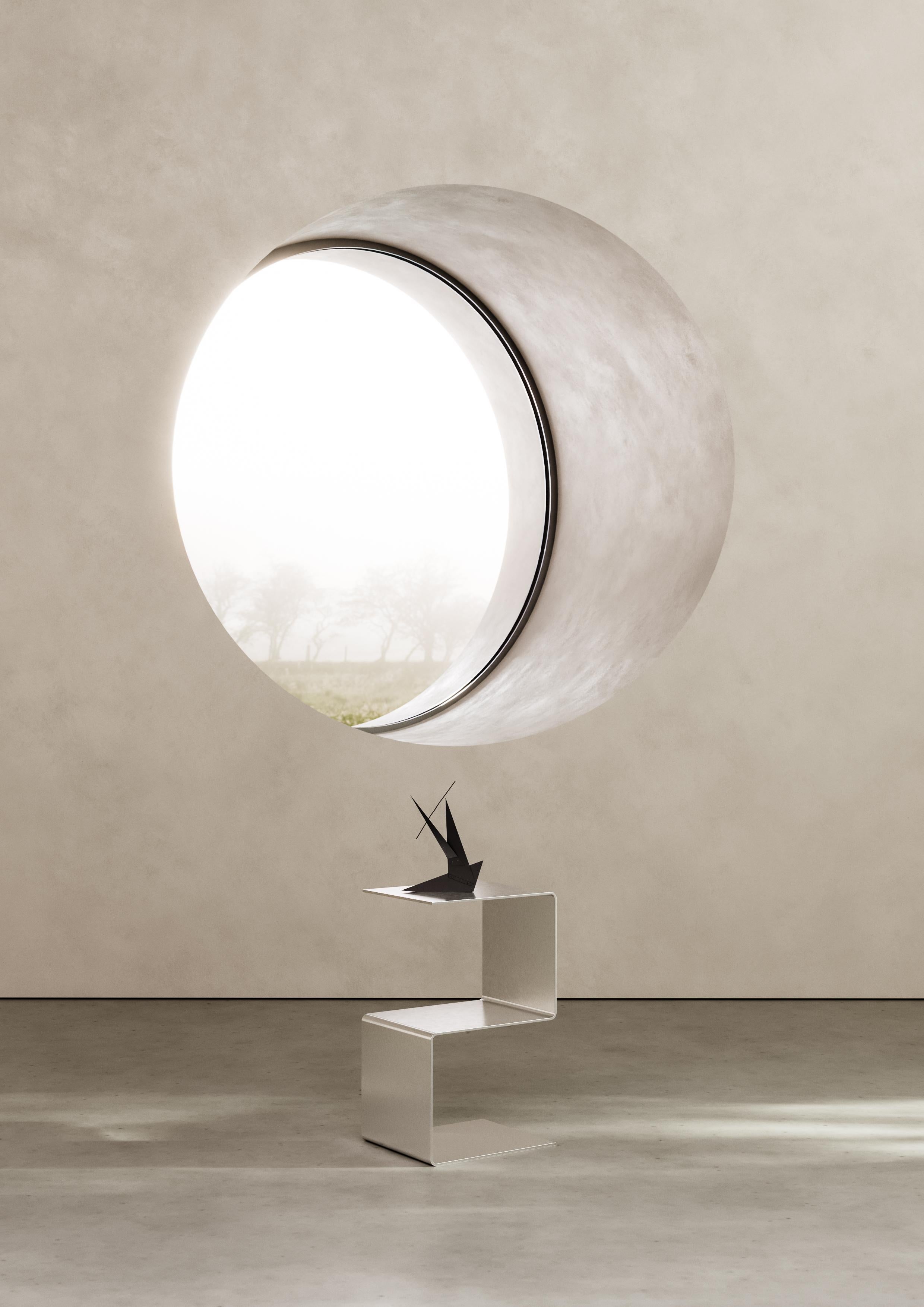 Stainless Steel Side Table by Petra Madalena For Sale 3