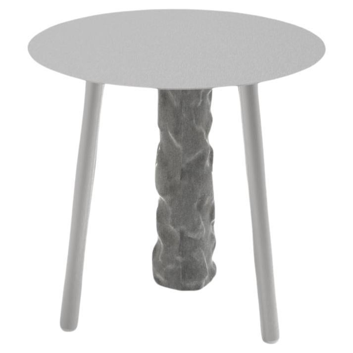 Stainless steel side table For Sale