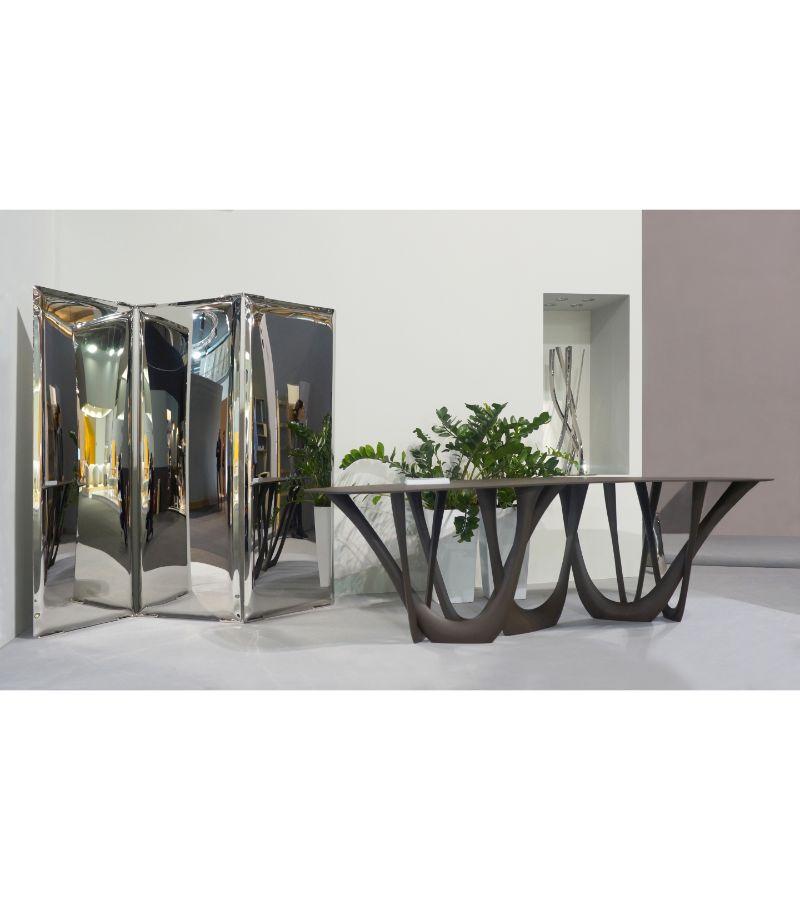 Polish Stainless Steel Sonar Sculptural Floor Mirror by Zieta For Sale