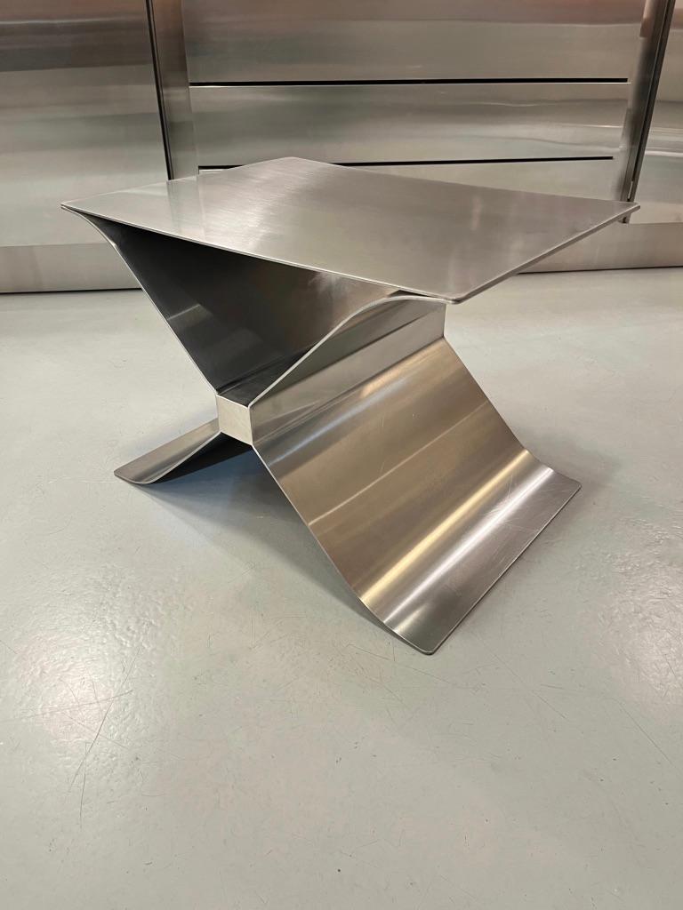 Stainless Steel & Suede 