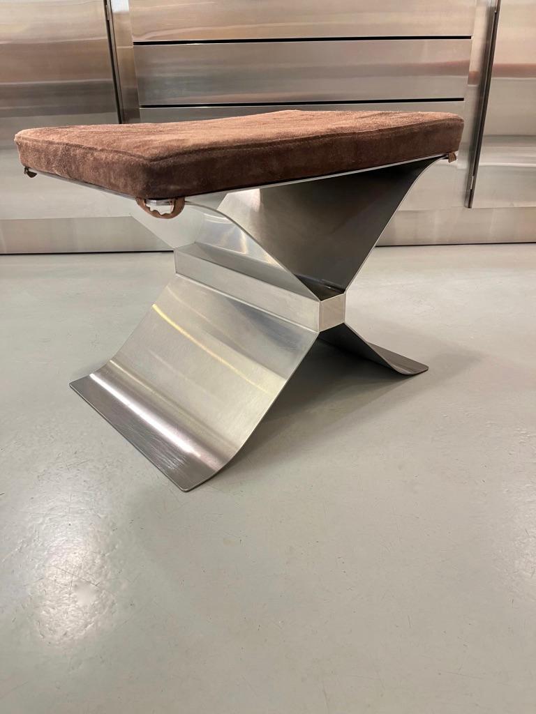 Stainless Steel & Suede 