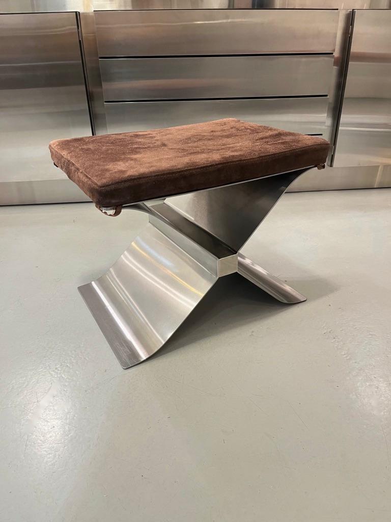 Stainless Steel & Suede 