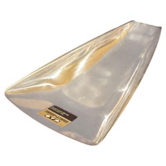 Stainless Steel Swedish Modern MCM Trapezoid Tray Catch it all by Gense New