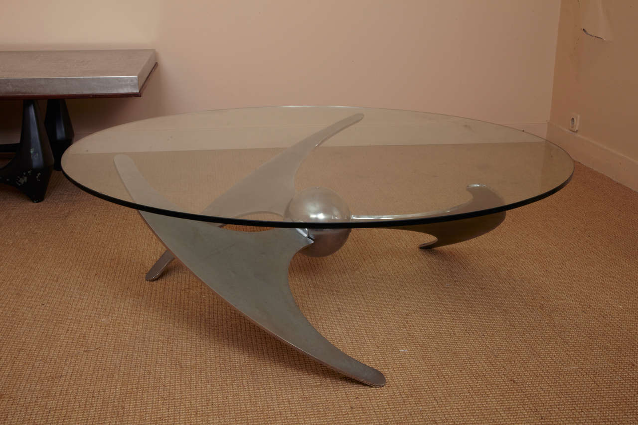 Italian Stainless Steel Table Fonatana Arte at Cost Price For Sale