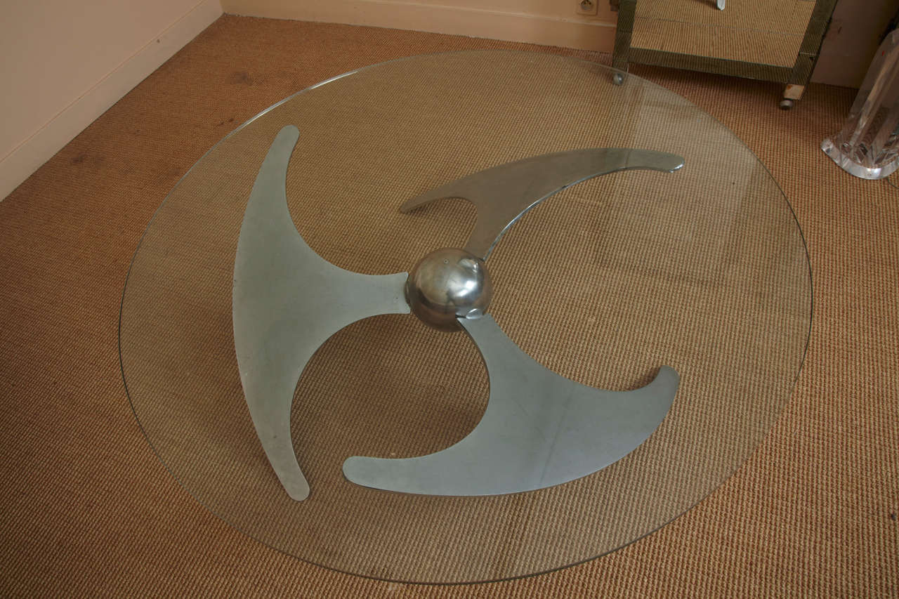 Late 20th Century Stainless Steel Table Fonatana Arte at Cost Price For Sale
