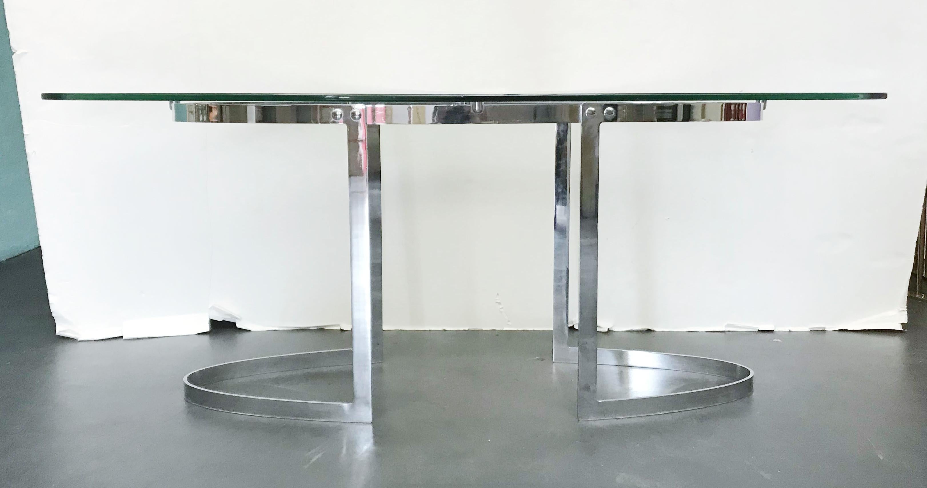 Mid-Century Modern Stainless Steel Table FINAL CLEARANCE SALE