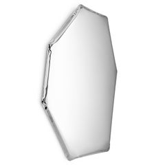 Stainless Steel Tafla C2 Sculptural Wall Mirror by Zieta