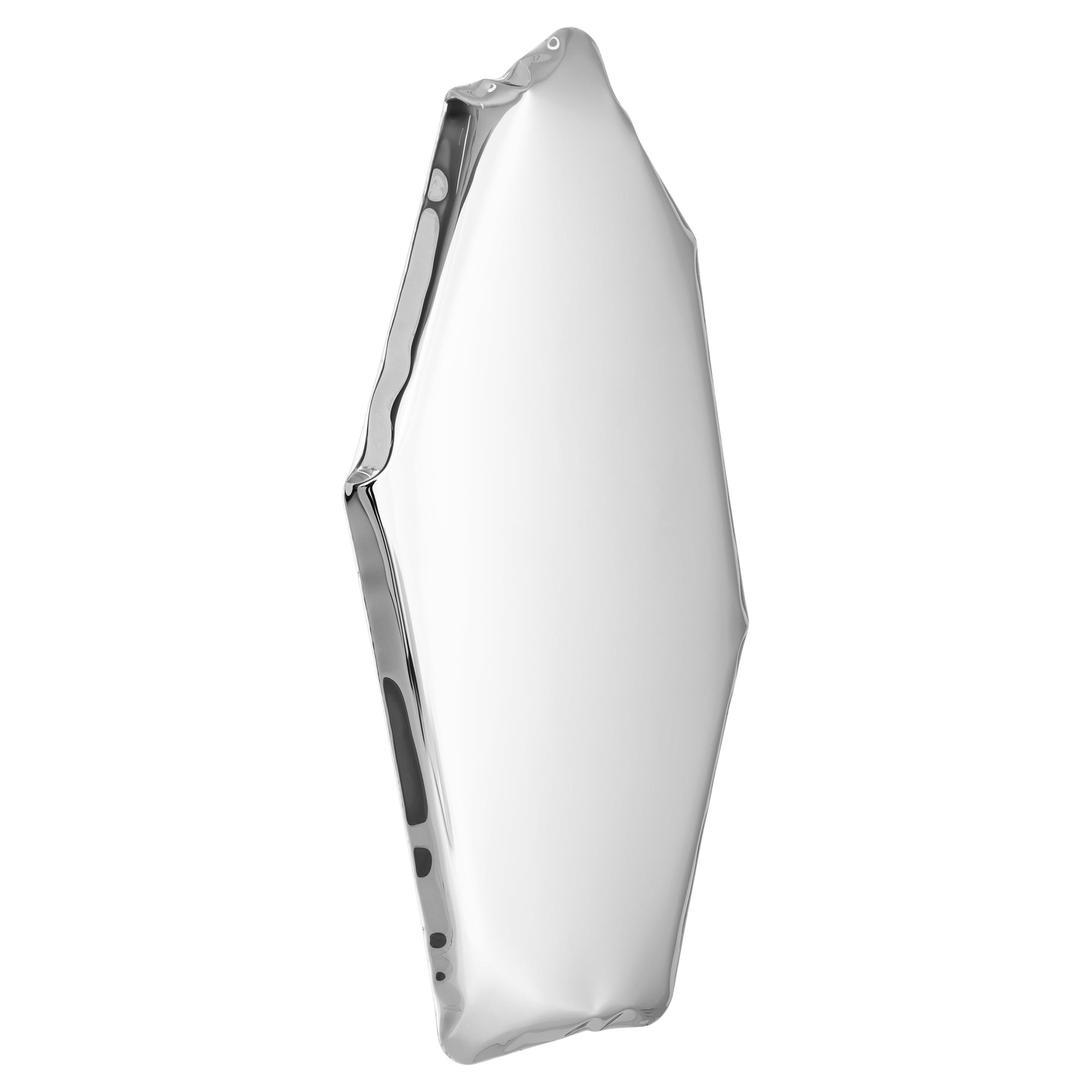Stainless Steel Tafla C4 Sculptural Wall Mirror by Zieta For Sale