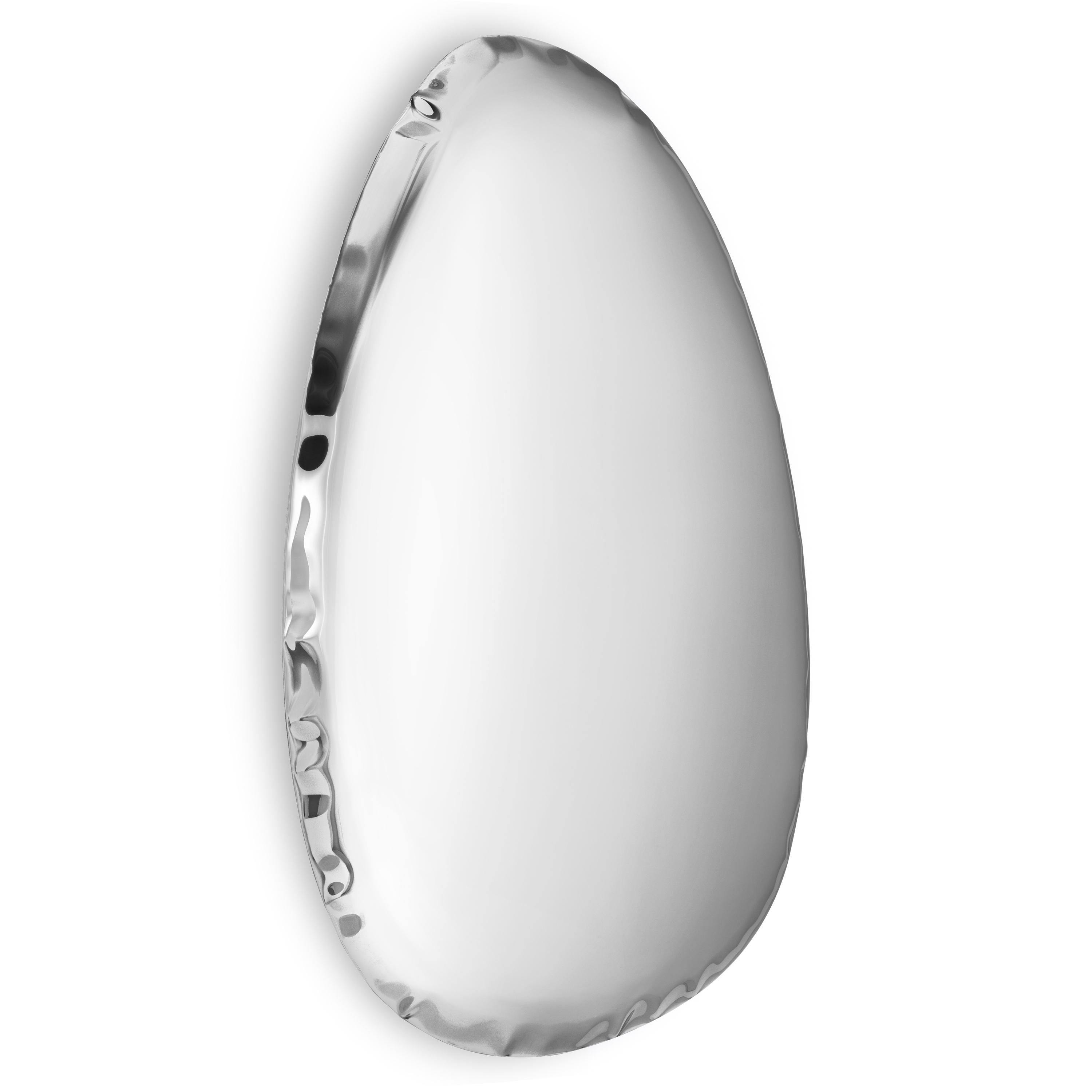 Stainless steel tafla O4.5 wall mirror by Zieta
Dimensions: D 6 x W 57 x H 86 cm 
Material: stainless steel.
Finish: Polished. 
Available finishes: stainless steel, white matt, sapphire/emerald, sapphire, emerald, deep space blue, dark matter, or