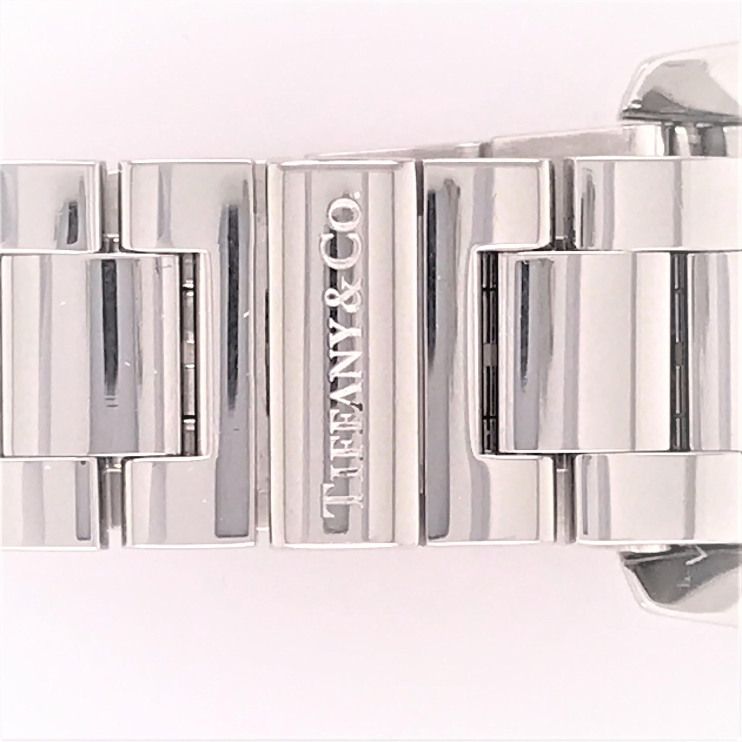 Stainless Steel Tiffany & Co. Atlas Watch In Good Condition In Boca Raton, FL