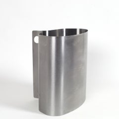 Stainless Steel Trash Can by Xavier FEAL for Inox Industrie France 1970