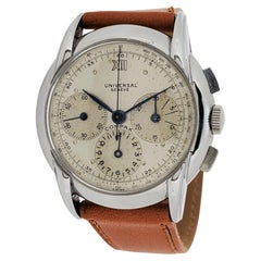 Stainless Steel Universal Geneve Compax Chronograph, circa 1950s