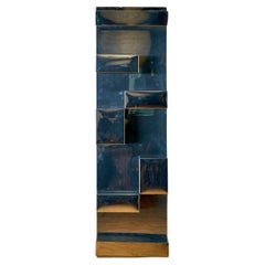 Vintage Stainless Steel Wall Shelf by Milo Baughman C. 1970.