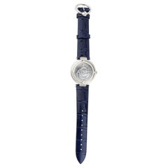 Stainless Steel Watch with Sea Shell Cameos and 0,88ct Total Diamonds