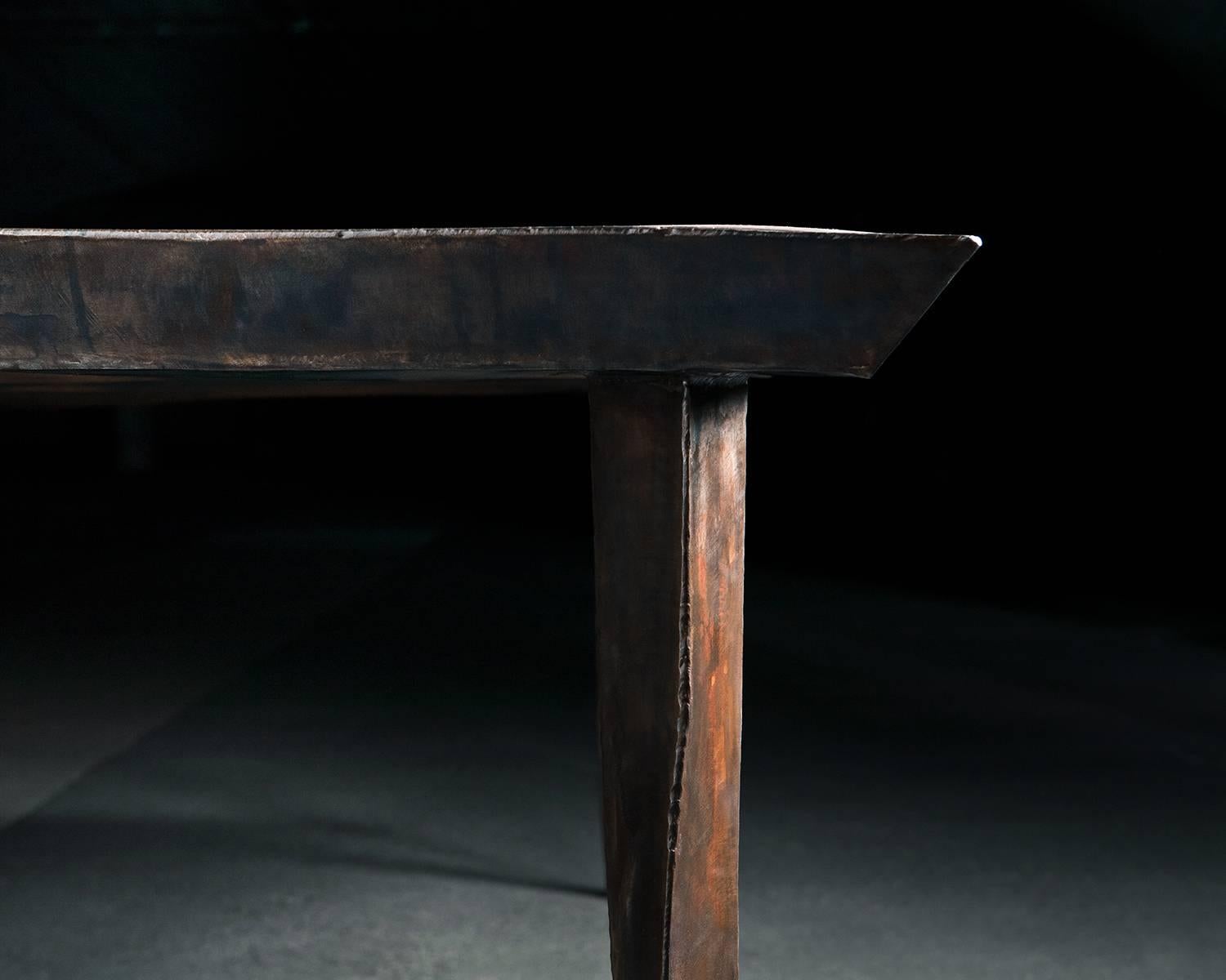 Australian Stainless Table, Signed by Michael Gittings For Sale