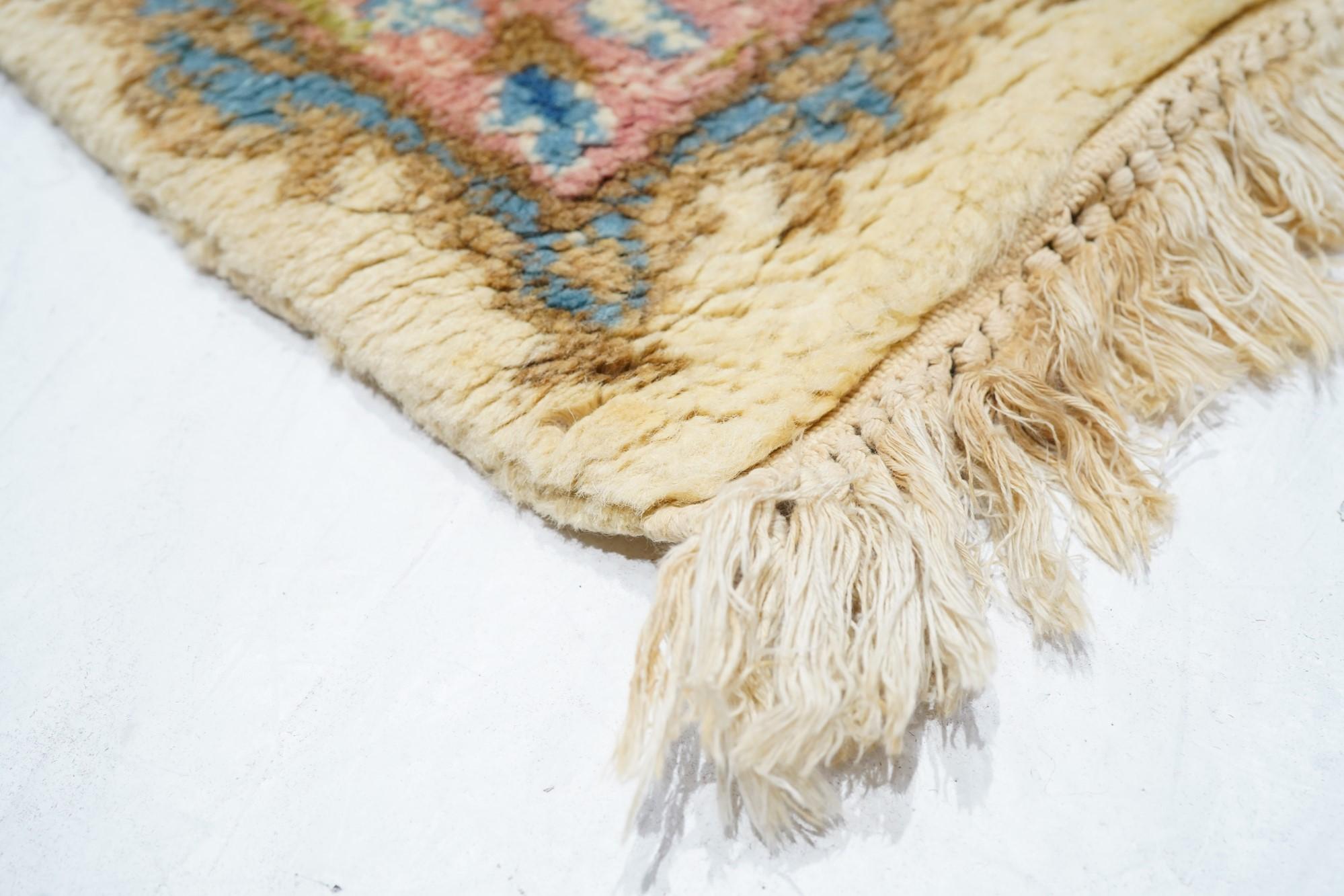 Persiano Tappeto Vintage Kerman 9'11'' x 15'11'' in vendita