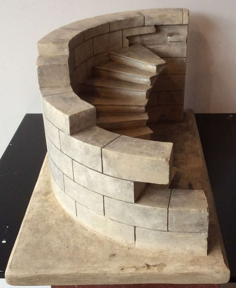 Staircase Model in Plaster, France, 19th Century 2