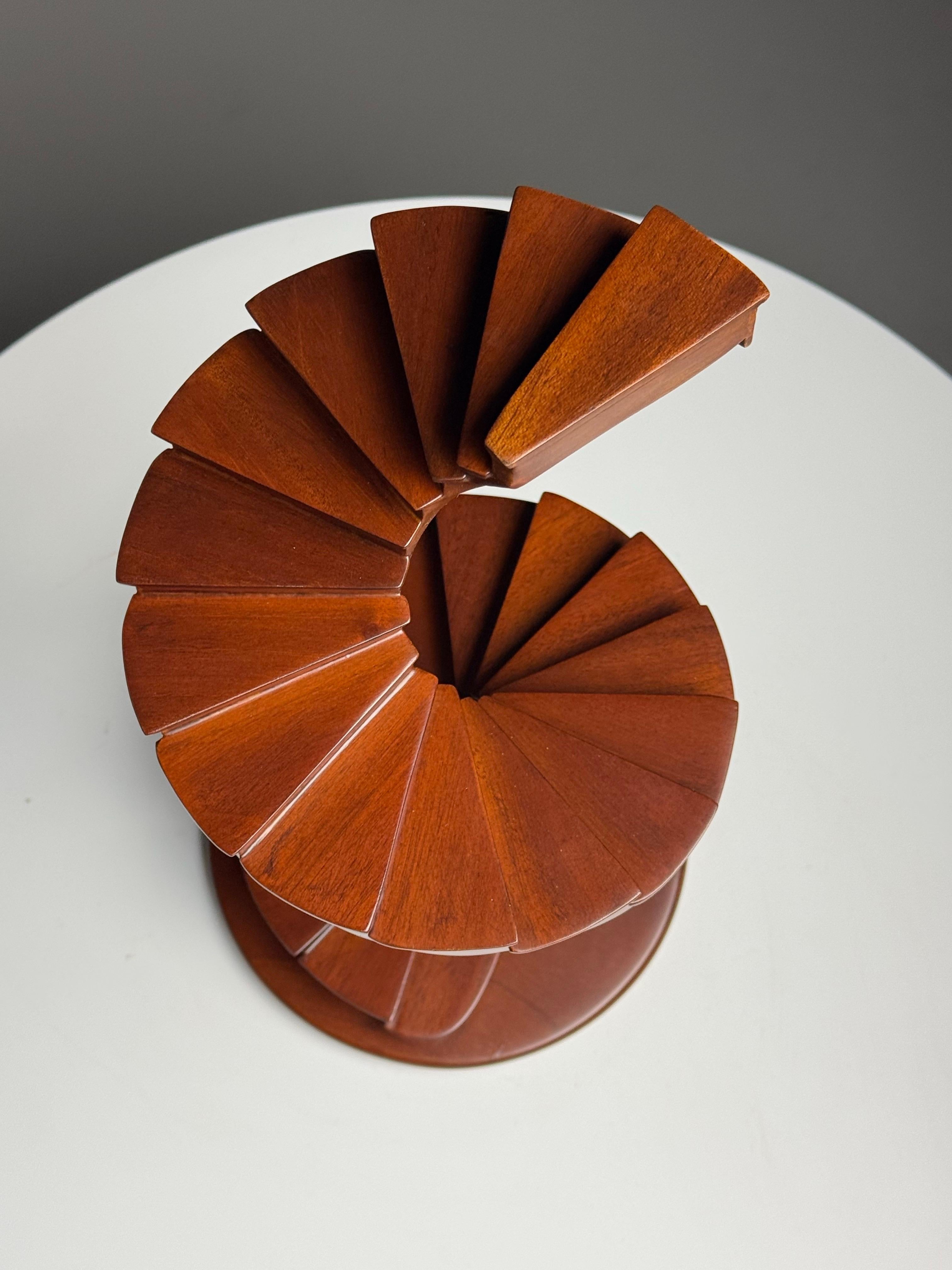 Modern Staircase Staircase Model. Made of mahogany. In very good condition.

Dimensions: 36H x 17D