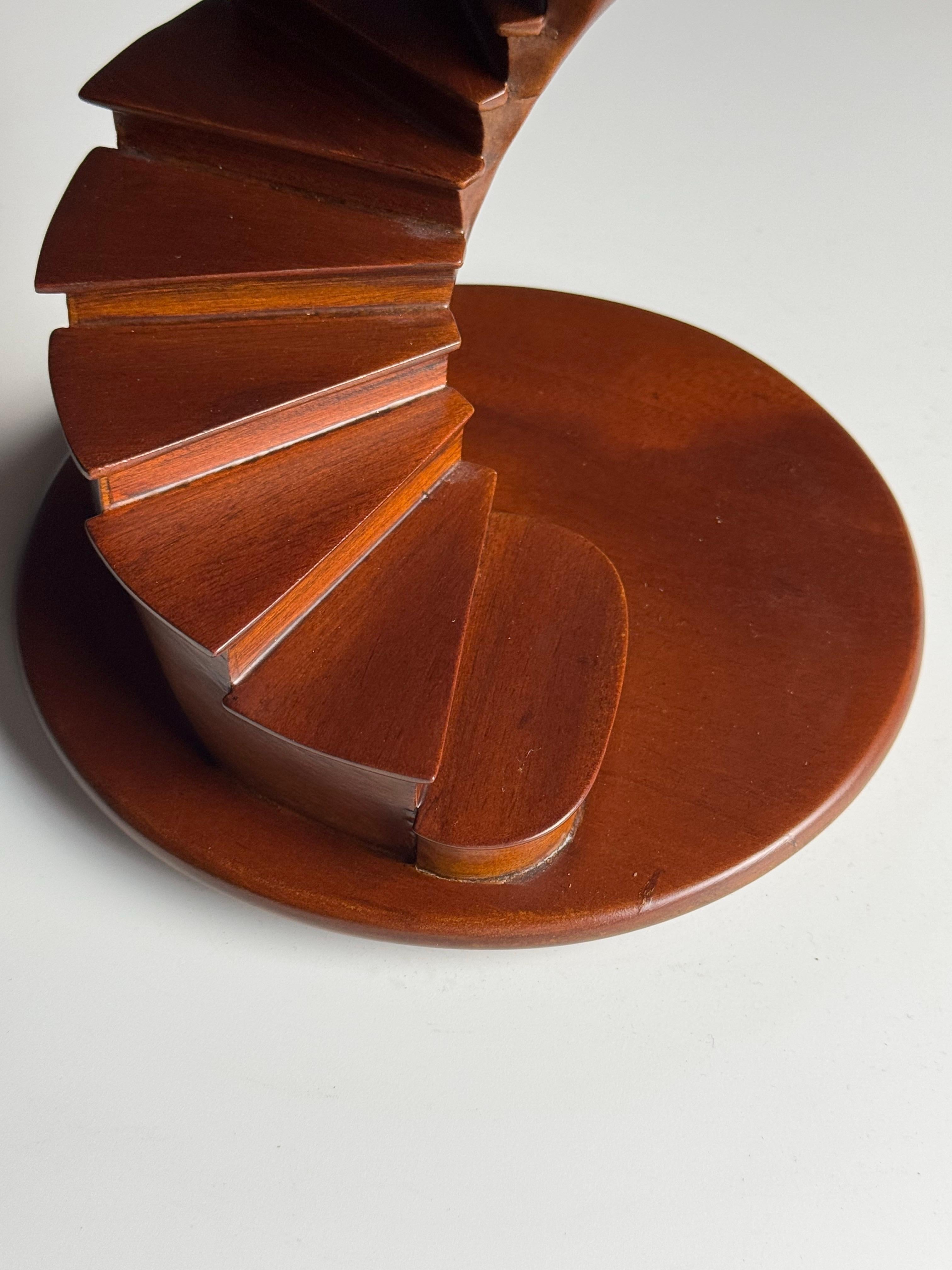 Late 20th Century Staircase Model Mahogany Classic For Sale
