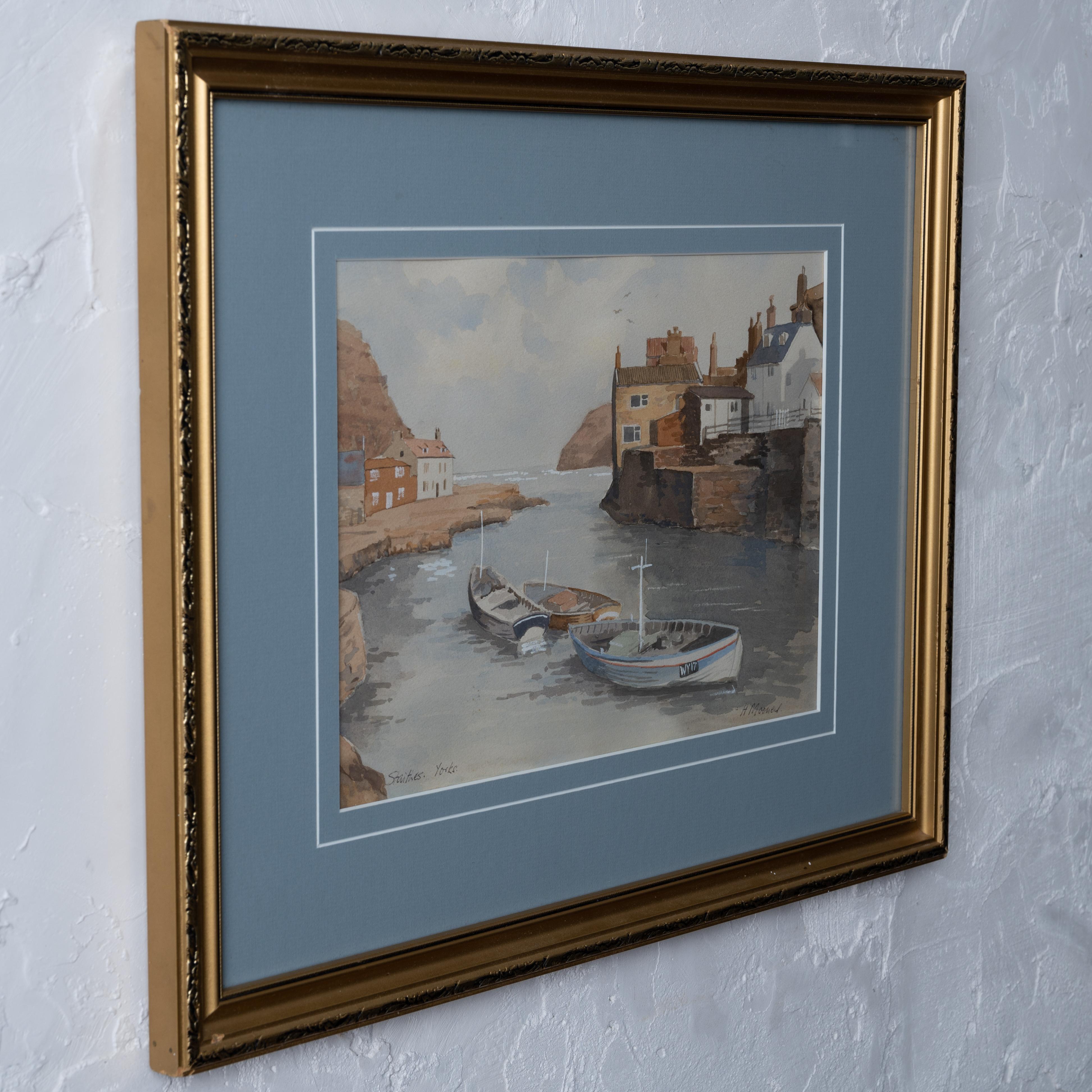 Staithes School Aquarellmalerei im Angebot 1