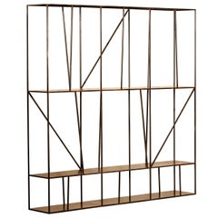 Staiths V1 Sculptural Shelving Unit — All Patinated Bronze — Made in Britain