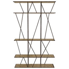 Staiths V2 Sculptural Shelving Unit — Blackened Steel — Made in Britain