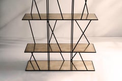 Staiths V2 Sculptural Shelving Unit — Blackened Steel — Made in Britain