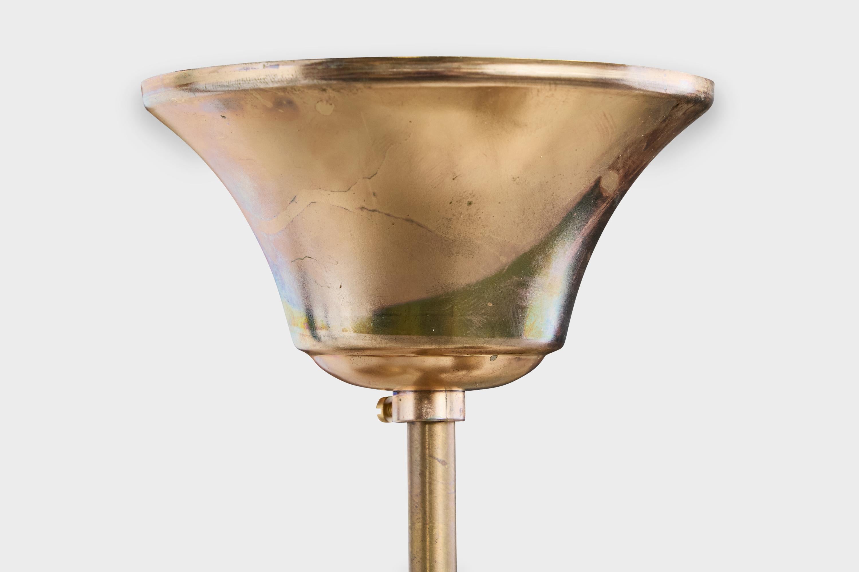 Ståks Armatur, lampes à suspension, laiton, acrylique, Suède, années 1970 en vente 1