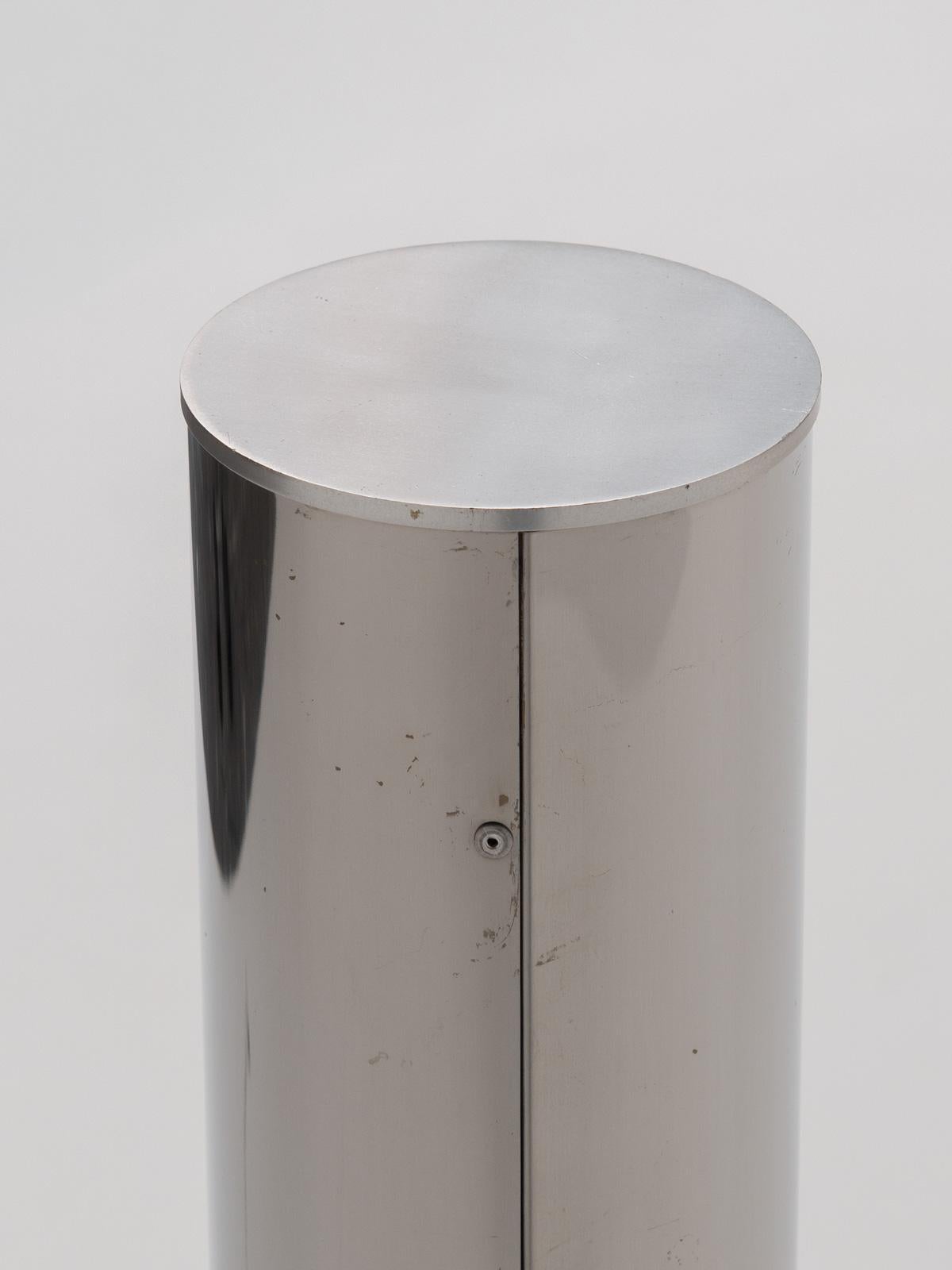 Steel Stalagmite P436 Floor Lamp by Pat Hoffman for Luci Illumanzione d’Interni, 1960s For Sale