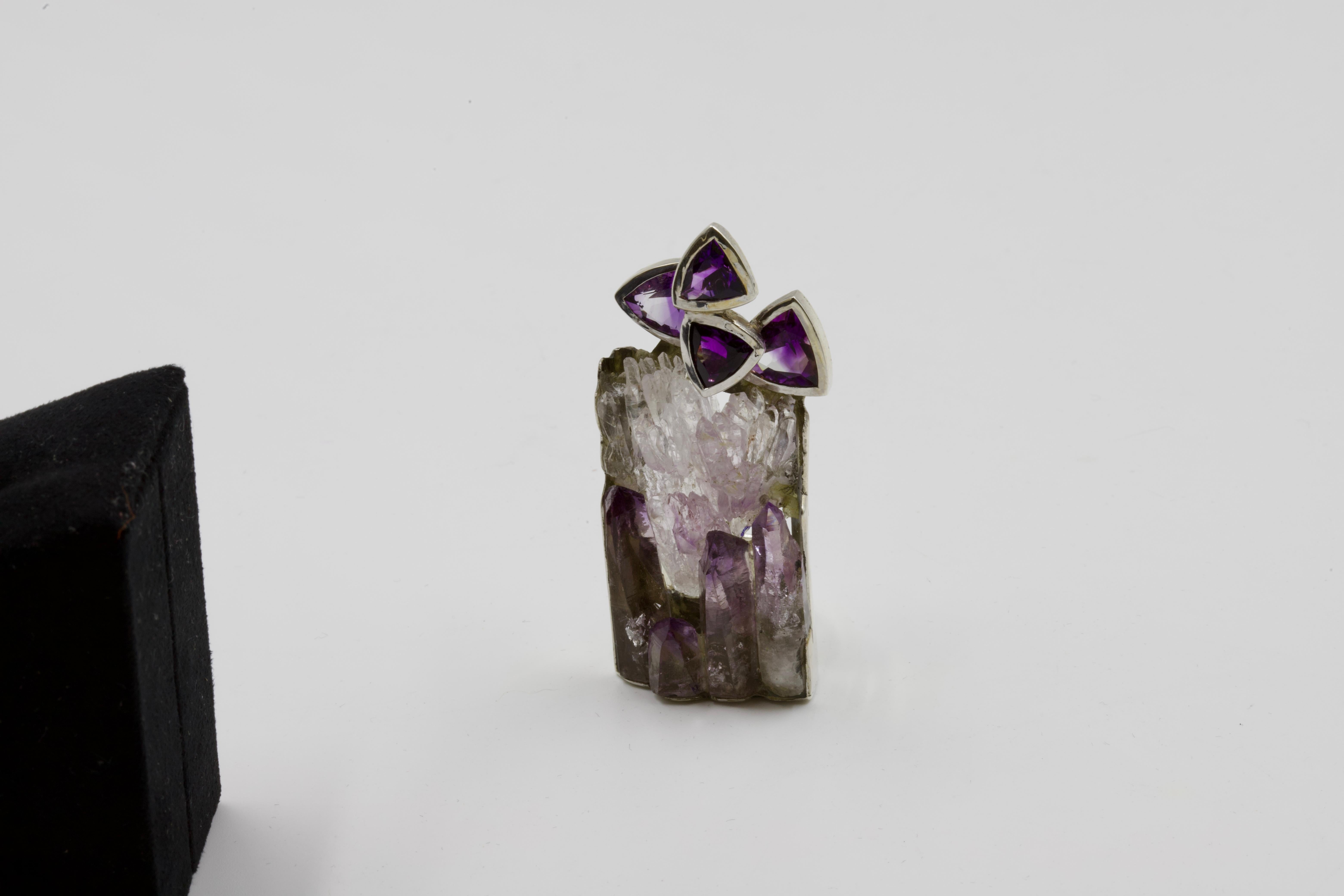Modernist Jean Vendome Stalagmites Ring For Sale