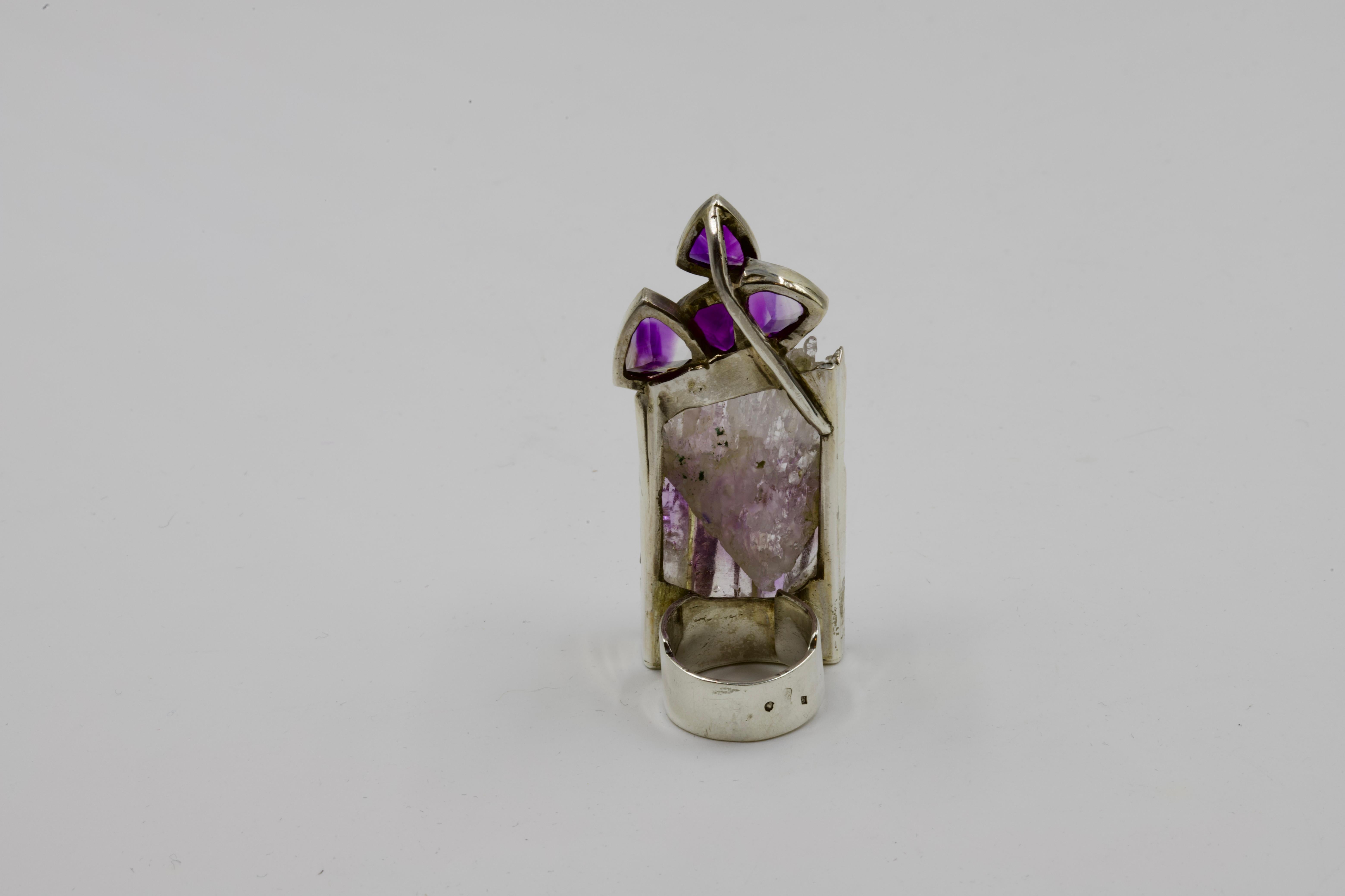 Trillion Cut Jean Vendome Stalagmites Ring For Sale