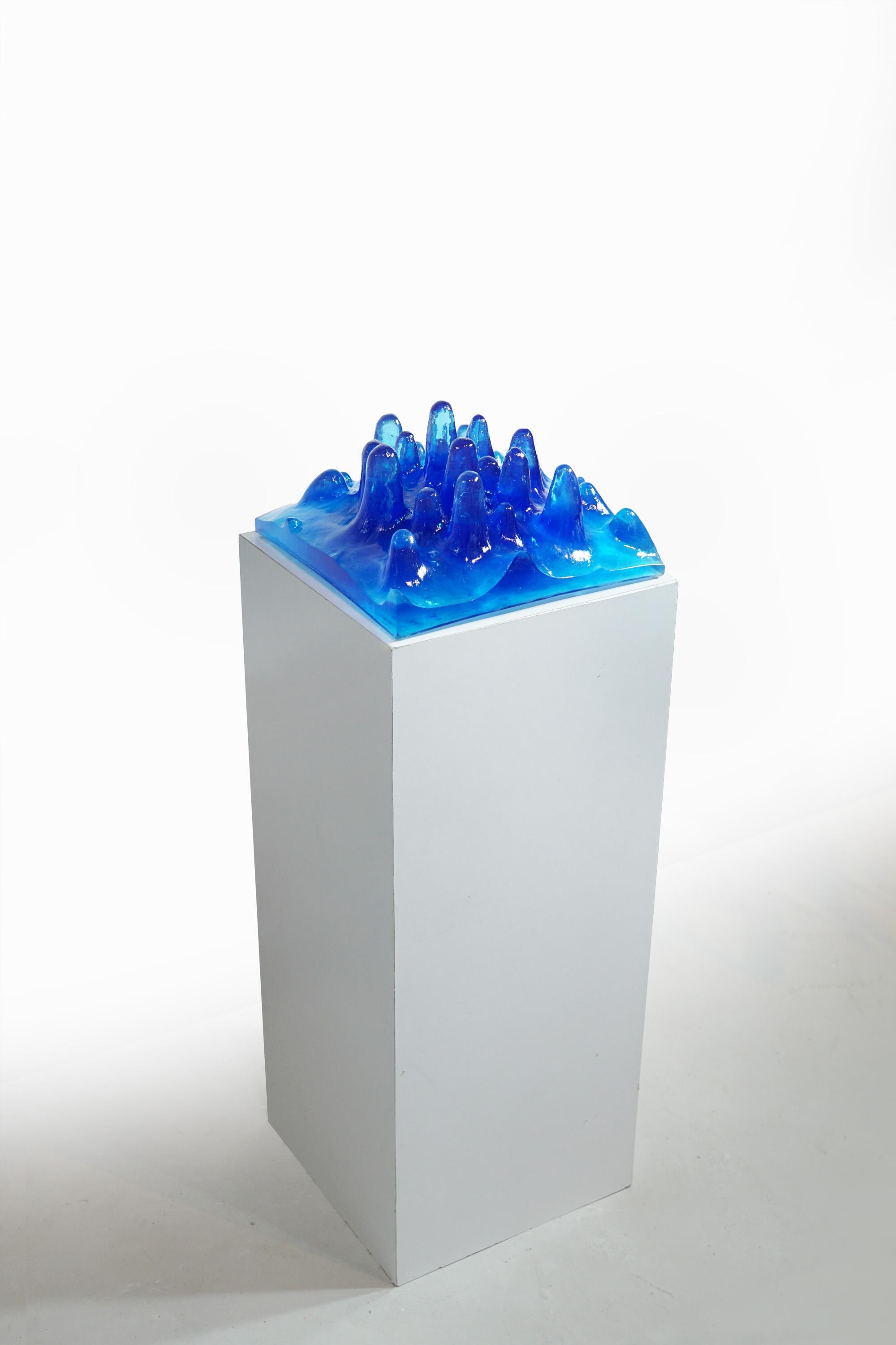 Resin Stalagmites Wall Decoration Sculpture by Eduard Locota For Sale