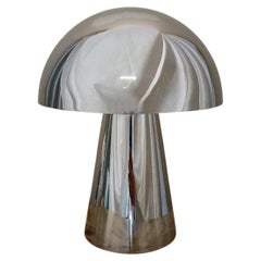 Lampe de table STALER-L 40 cm en acier inoxydable poli - par Candas Design
