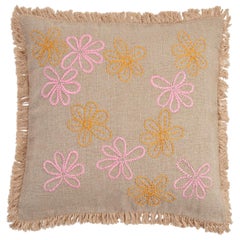 Stall, Hand Embroidered Floral Cushion by Jupe by Jackie